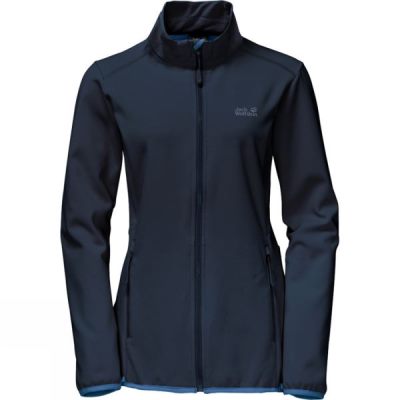 Chaquetas Jack Wolfskin Element Altis Softshell Mujer - Azul Marino - Chile PJO613902